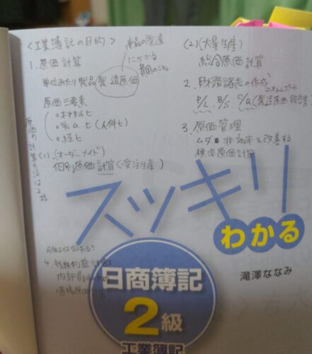 工業簿記入門のメモ